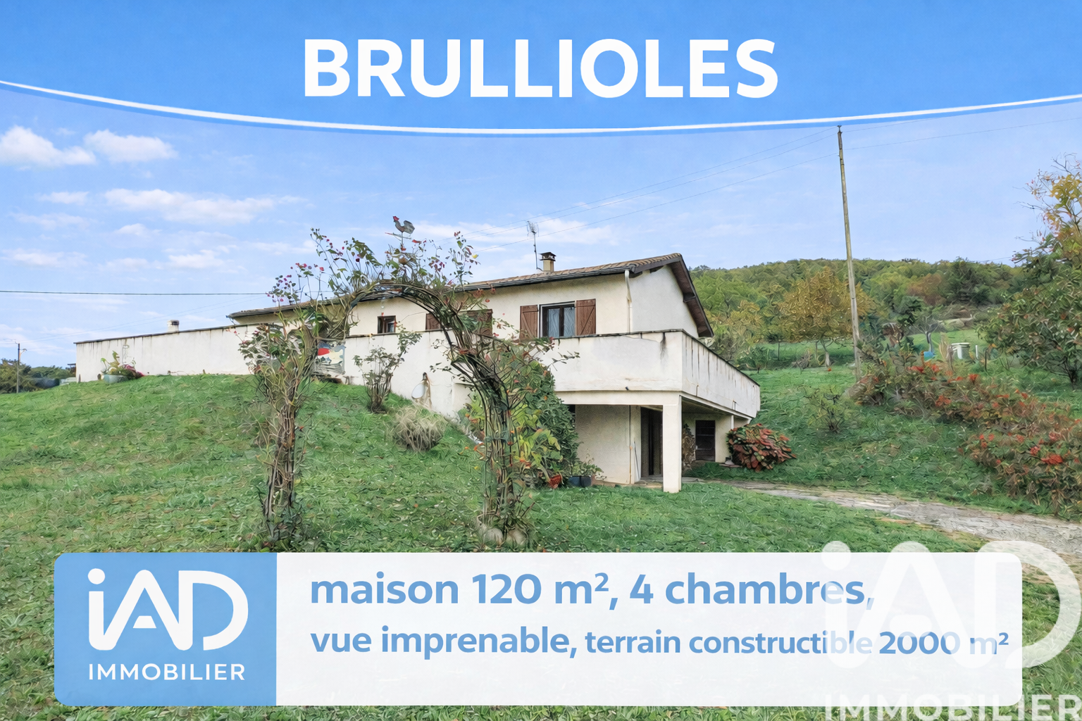 Brullioles - 120m² - 5p. - 4ch.