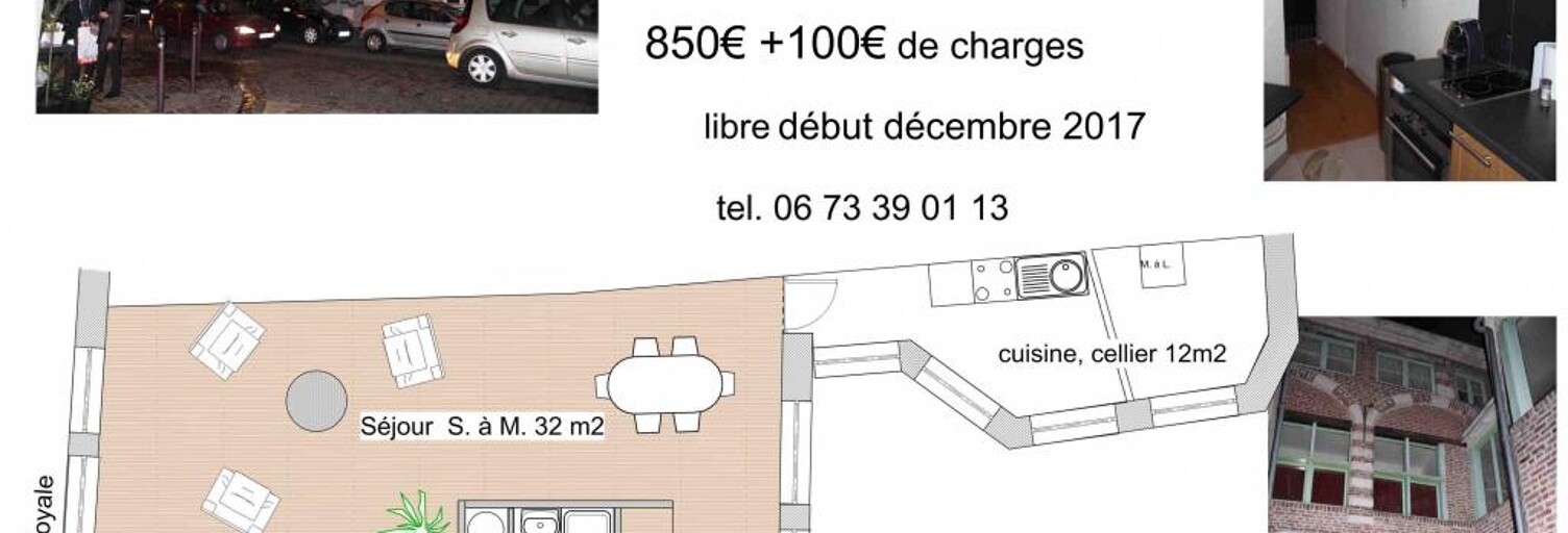 Appartement 2 Pièces 74 m² à louer à Lille (59000)