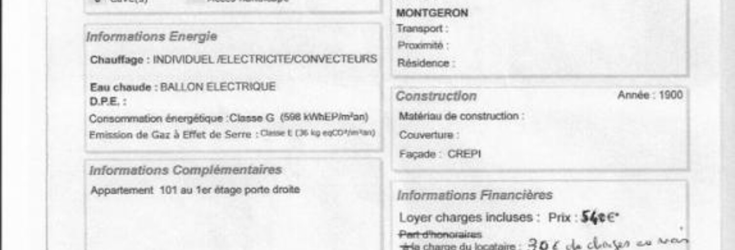 Appartement 1 Pièce 21 m² à louer à Montgeron (91230)