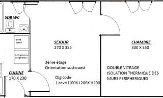 Appartement 2 Pièces 27 m² à louer à Paris 19 (75019)