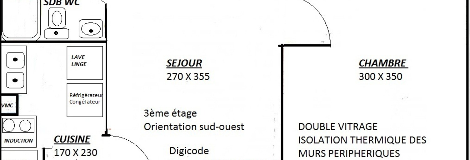 Appartement 2 Pièces 27 m² à louer à Paris 19 (75019)