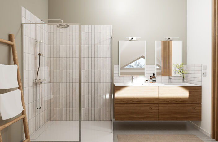 À vendre : Appartement T2 duplex en R+1 à Sainte Anne - RESIDENCE AVEC VUE MER — photo 2