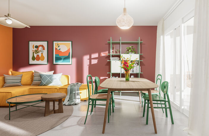 À vendre : Appartement T2 duplex en R+1 à Sainte Anne - RESIDENCE AVEC VUE MER — photo 5