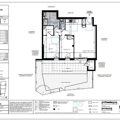 Appartement 3 pièces 424000 €