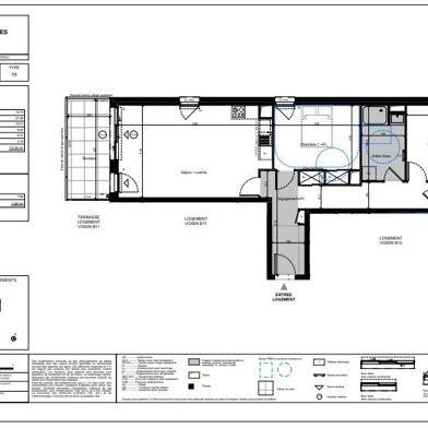 Appartement 3 pièces 414000 €