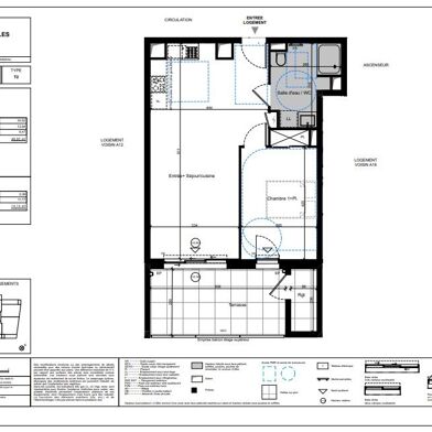Appartement 2 pièces 287000 €