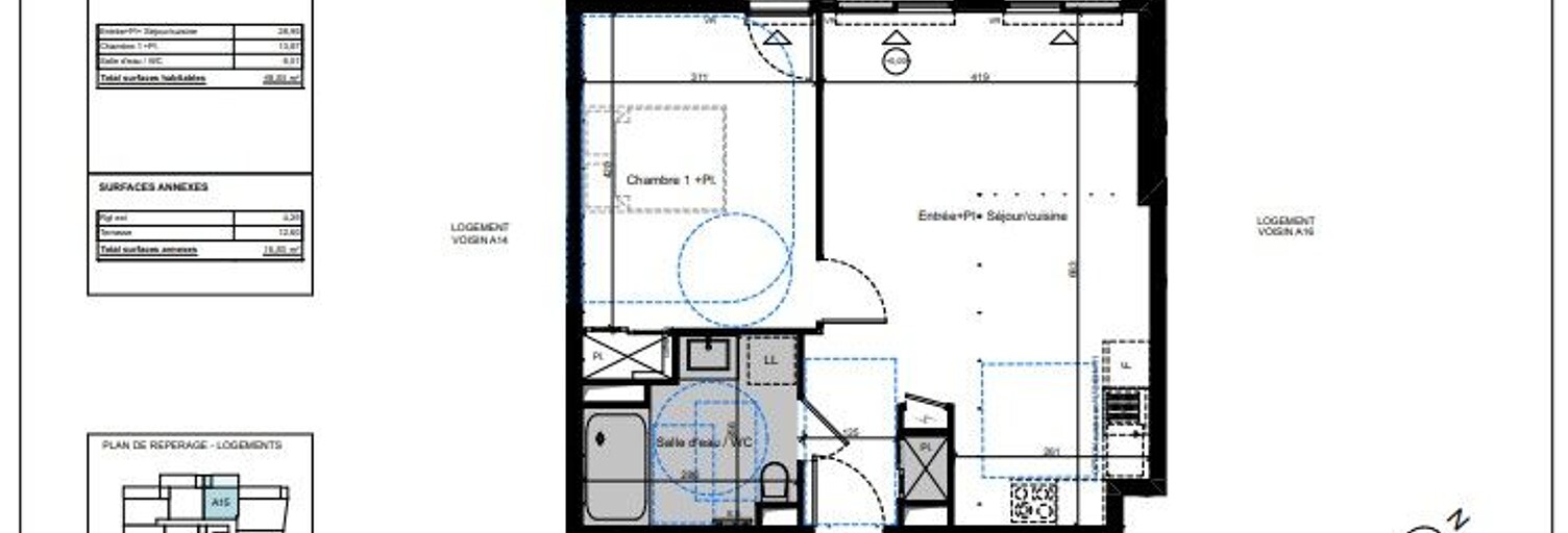 Appartement 2 Pièces 48 m² à vendre à Sarzeau (56370)