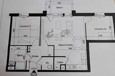 Appartement 2 pièces 217200 €