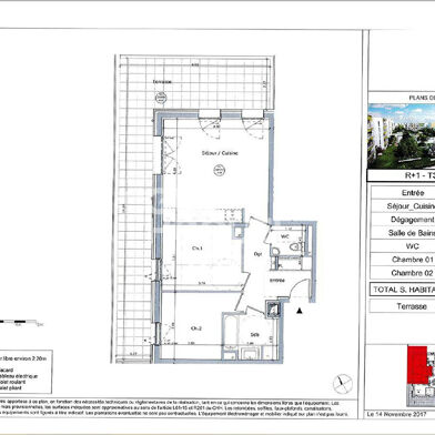 Appartement 3 pièces 915 €