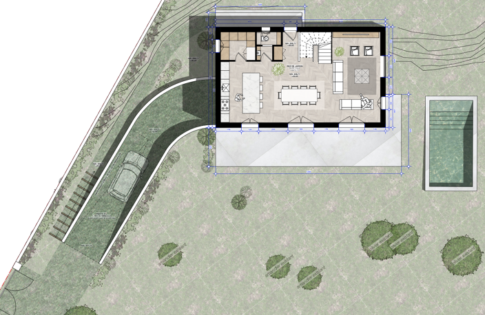 TERRAIN 830 M2 VIABILISE AVEC PERMIS PURGE DE 140 M2 AUX TROIS LUCS — photo 2