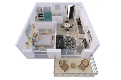 Appartement 2 pièces 123000 €