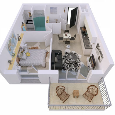 Appartement 2 pièces 135000 €