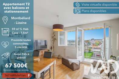 Appartement 3 pièces 67500 €