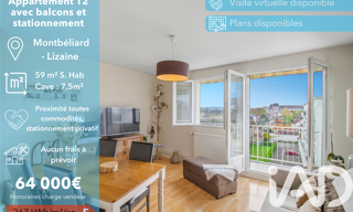Appartement 3 Pièces 59 m² à vendre à Montbéliard (25200)