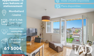 Appartement 3 Pièces 59 m² à vendre à Montbéliard (25200)