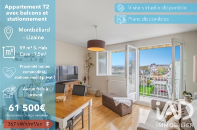 Appartement 3 pièces 61500 €