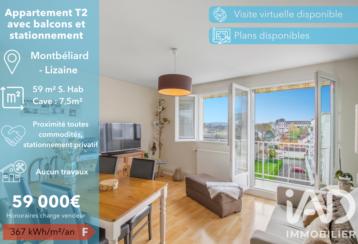 Vente Appartement 3 pièces — photo 1
