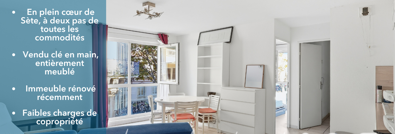 Appartement 2 Pièces 39 m² à vendre à Sète (34200)