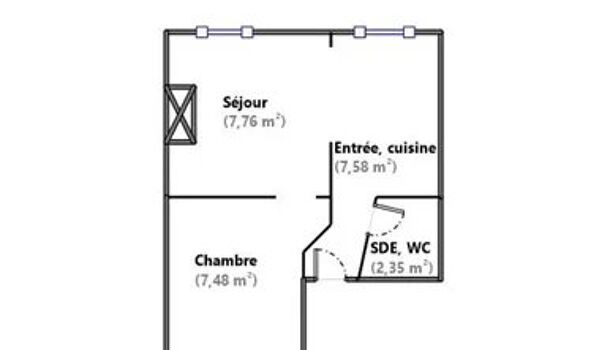 Appartement 2 pièces  à vendre Marseille 4eme 13004