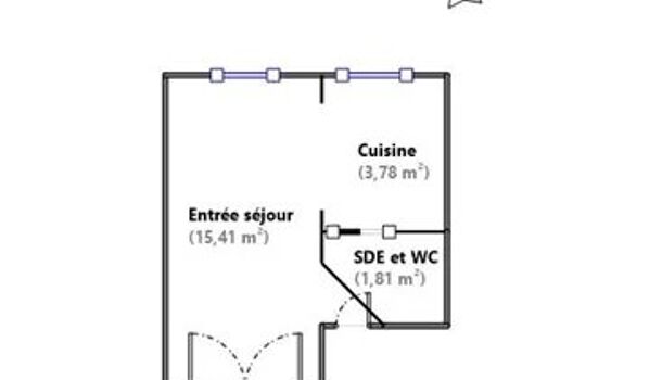 Appartement 1 pièces  à vendre Marseille 5eme 13005