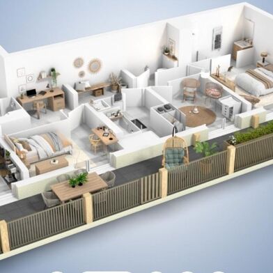 Appartement 3 pièces 315000 €