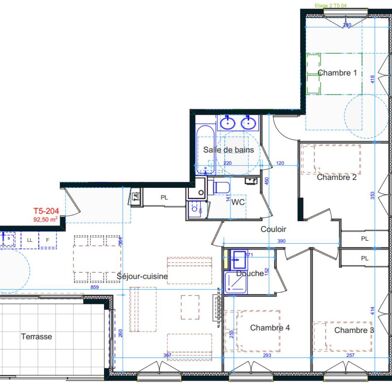 Appartement 5 pièces 600800 €