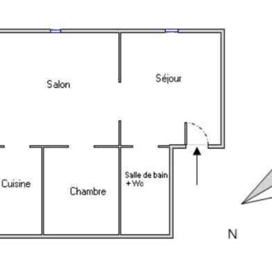 Appartement 2 pièces 161250 €