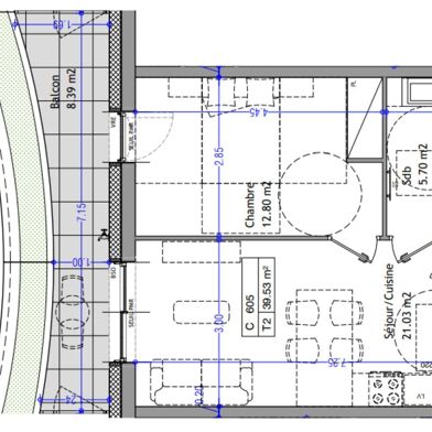 Appartement 2 pièces 290900 €