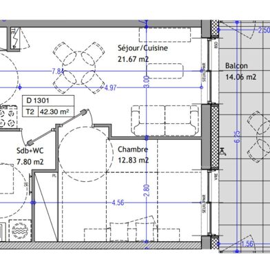 Appartement 2 pièces 494000 €