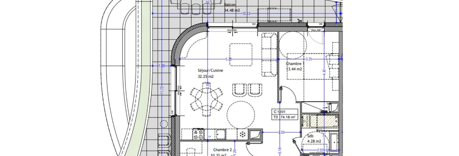 Appartement 3 Pièces 74 m² à vendre à Aix-les-Bains (73100)