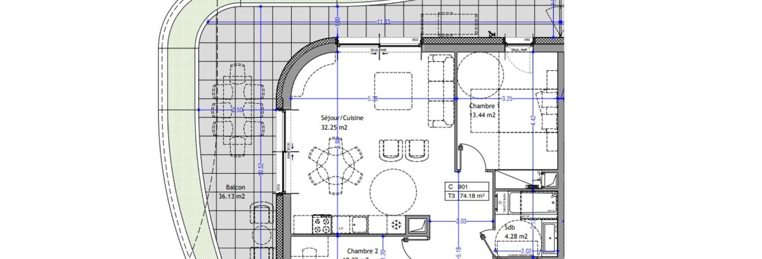 Appartement 3 Pièces 74 m² à vendre à Aix-les-Bains (73100)