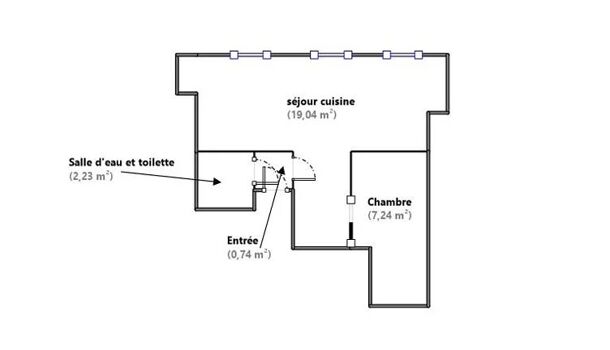 Appartement 2 pièces  à vendre Marseille 5eme 13005
