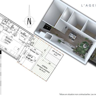 Maison 2 pièces 190898 €