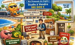 Appartement 1 Pièce 22 m² à vendre à Nice (06200)