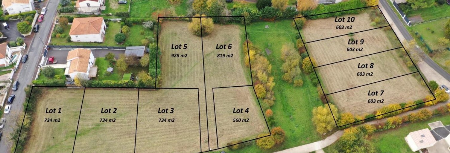 Terrain  928 m² à vendre à Saintes (17100)