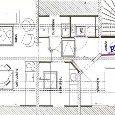 Appartement 2 pièces 60000 €