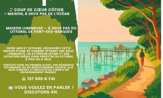 Maison 4 Pièces 66 m² à vendre à Port-des-Barques (17730)