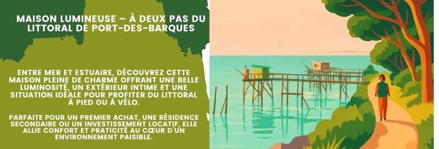 Maison 4 Pièces 66 m² à vendre à Port-des-Barques (17730)