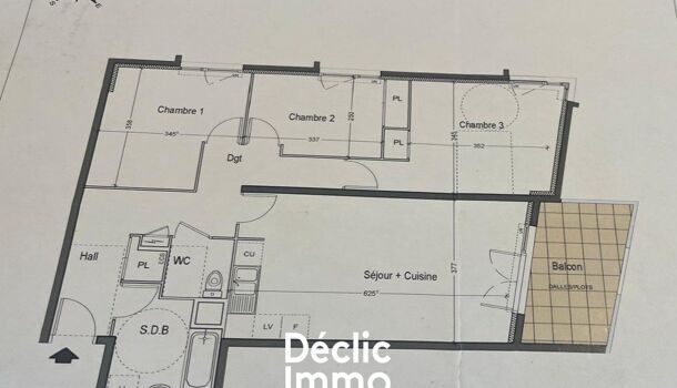 Appartement 4 pièces  à vendre Montpellier 34070