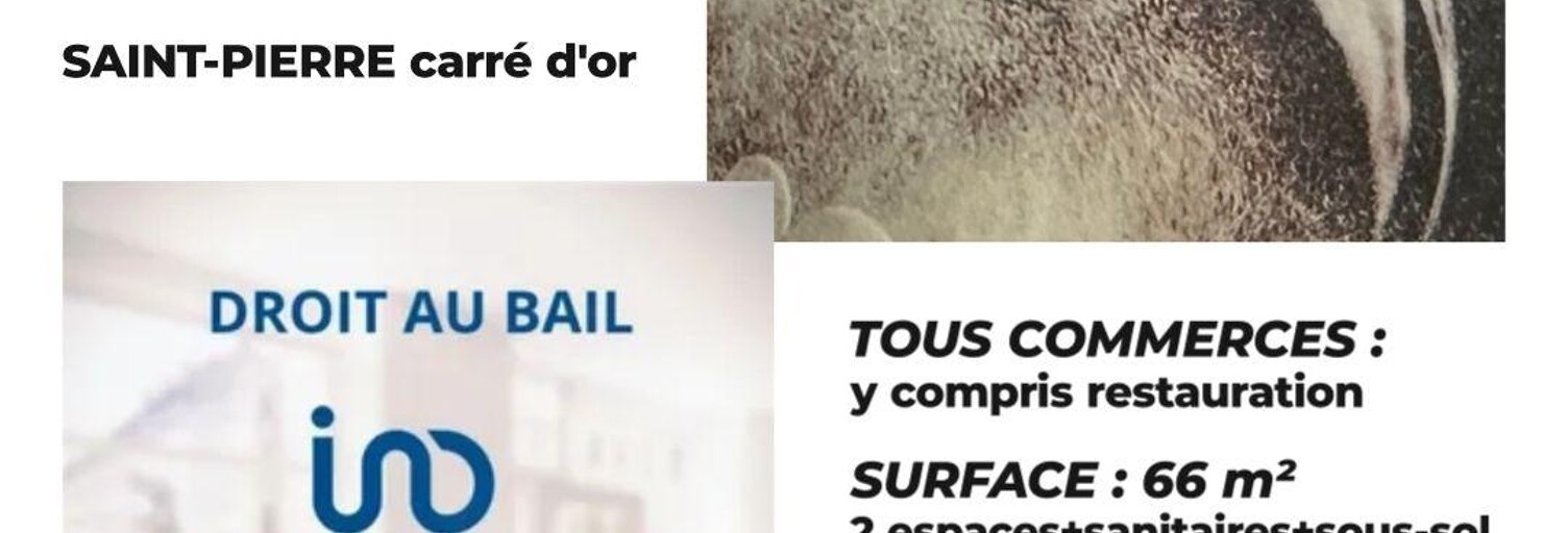 Commerce  66 m² à vendre à Saint-Pierre (97410)