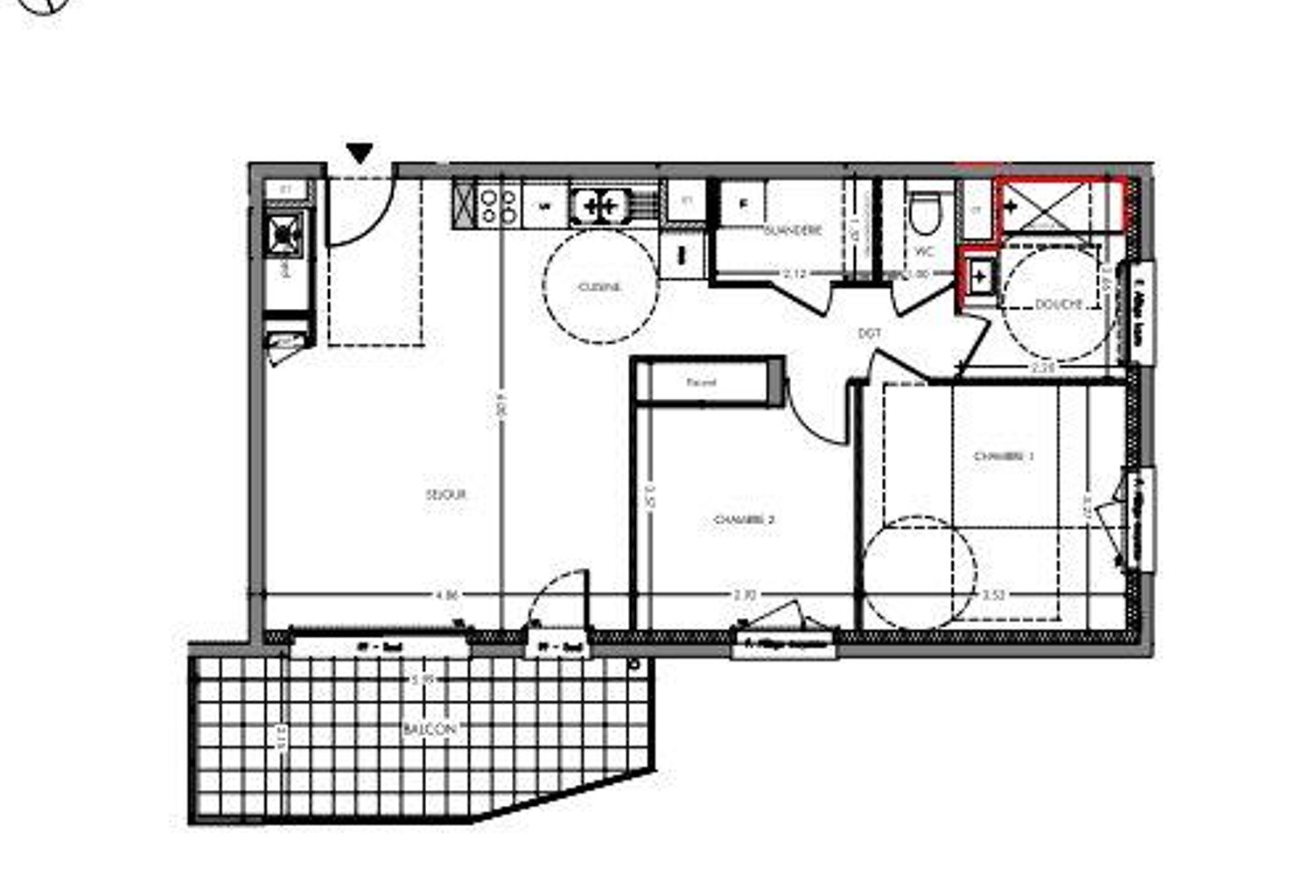Vente Appartement 3 pièces — photo 1