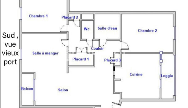 Appartement 3 pièces  à vendre Marseille 2eme 13002