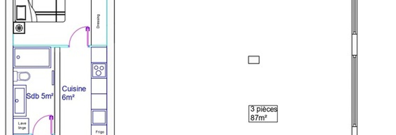 Appartement 2 Pièces 46 m² à vendre à Saint-Laurent-du-Var (06700)