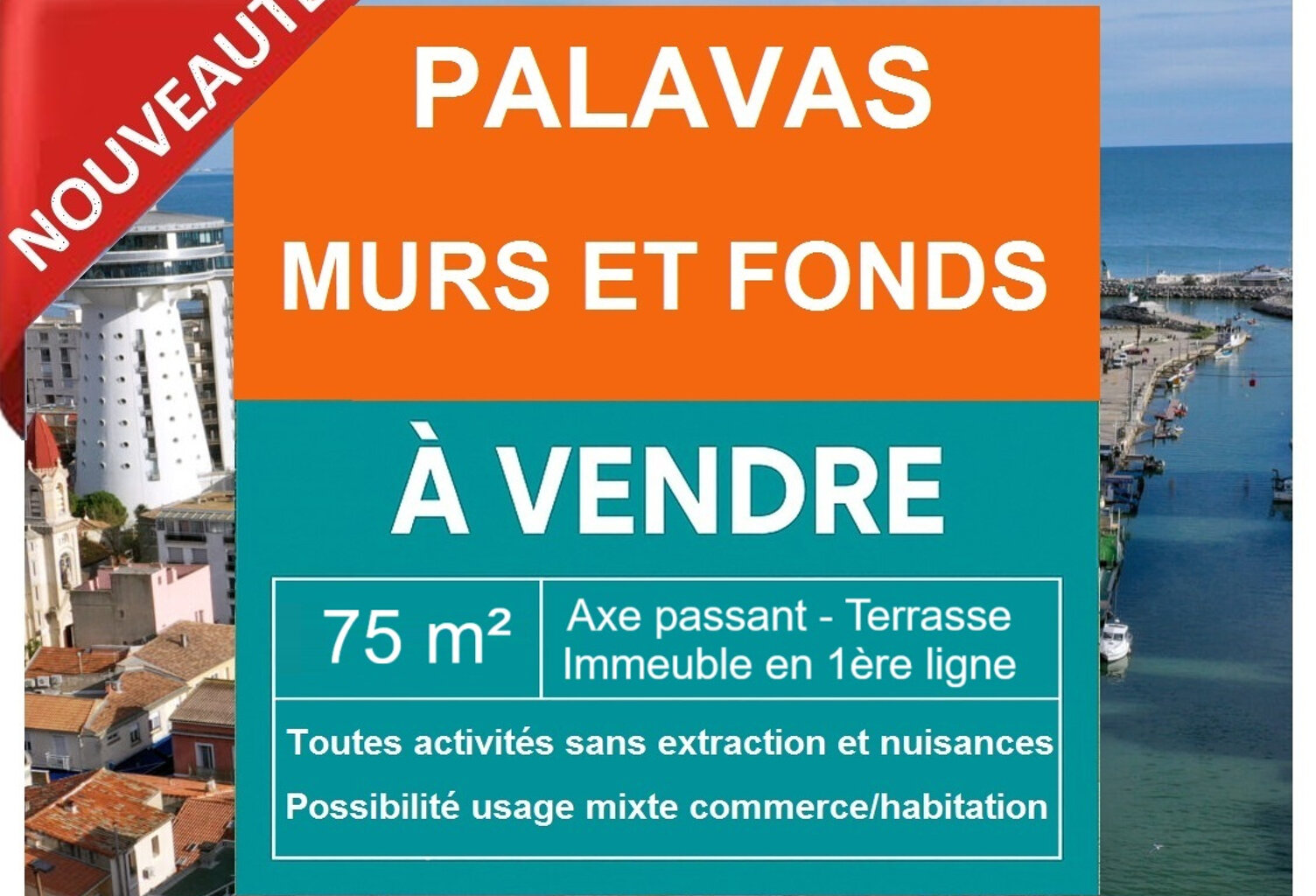 AXE PASSANT- IMMEUBLE EN 1ERE LIGNE - MURS ET FONDS COMMERCE — photo 1