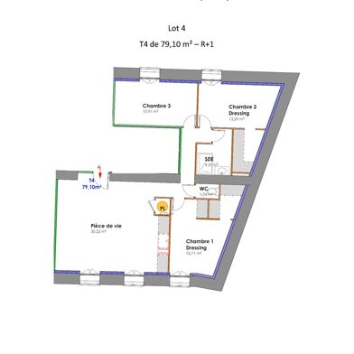 Appartement 4 pièces 229000 €