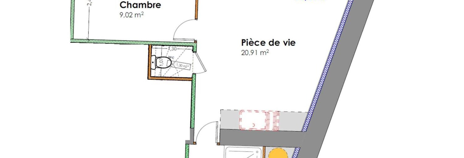 Appartement 2 Pièces 36 m² à vendre à Thézan-lès-Béziers (34490)