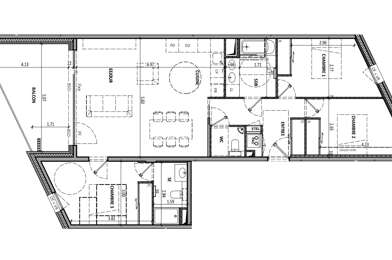 Appartement 4 pièces 628000 €