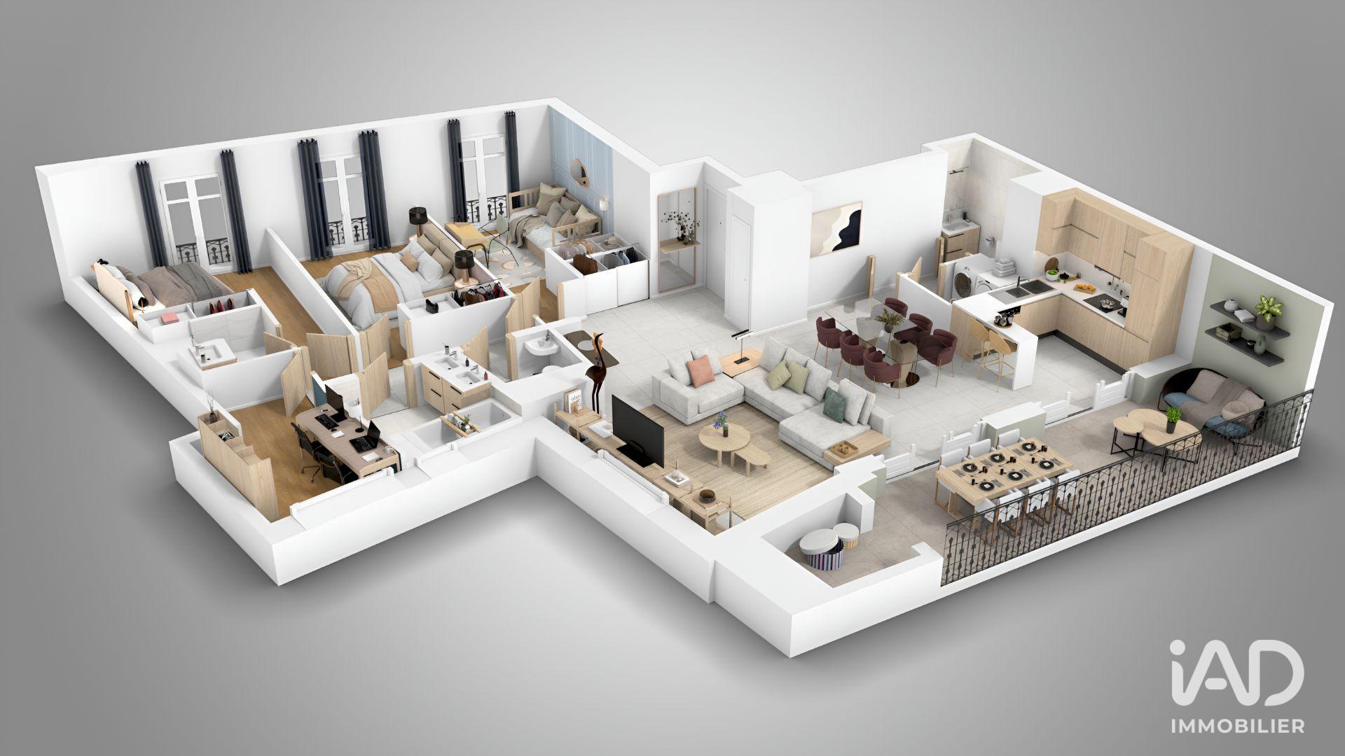 Aix-Les-Bains - 111m² - 4p. - 3ch.