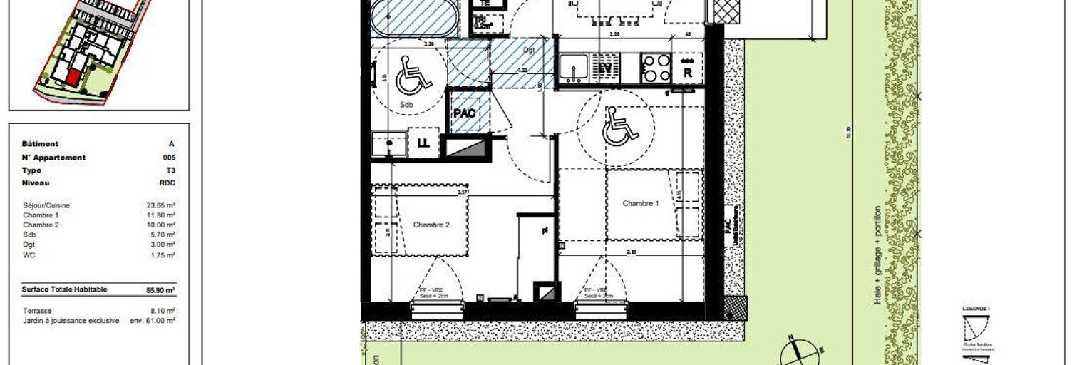 Appartement 3 Pièces 56 m² à vendre à Challans (85300)