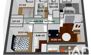 Appartement 5 Pièces 93 m² à vendre à Saint-Herblain (44800)